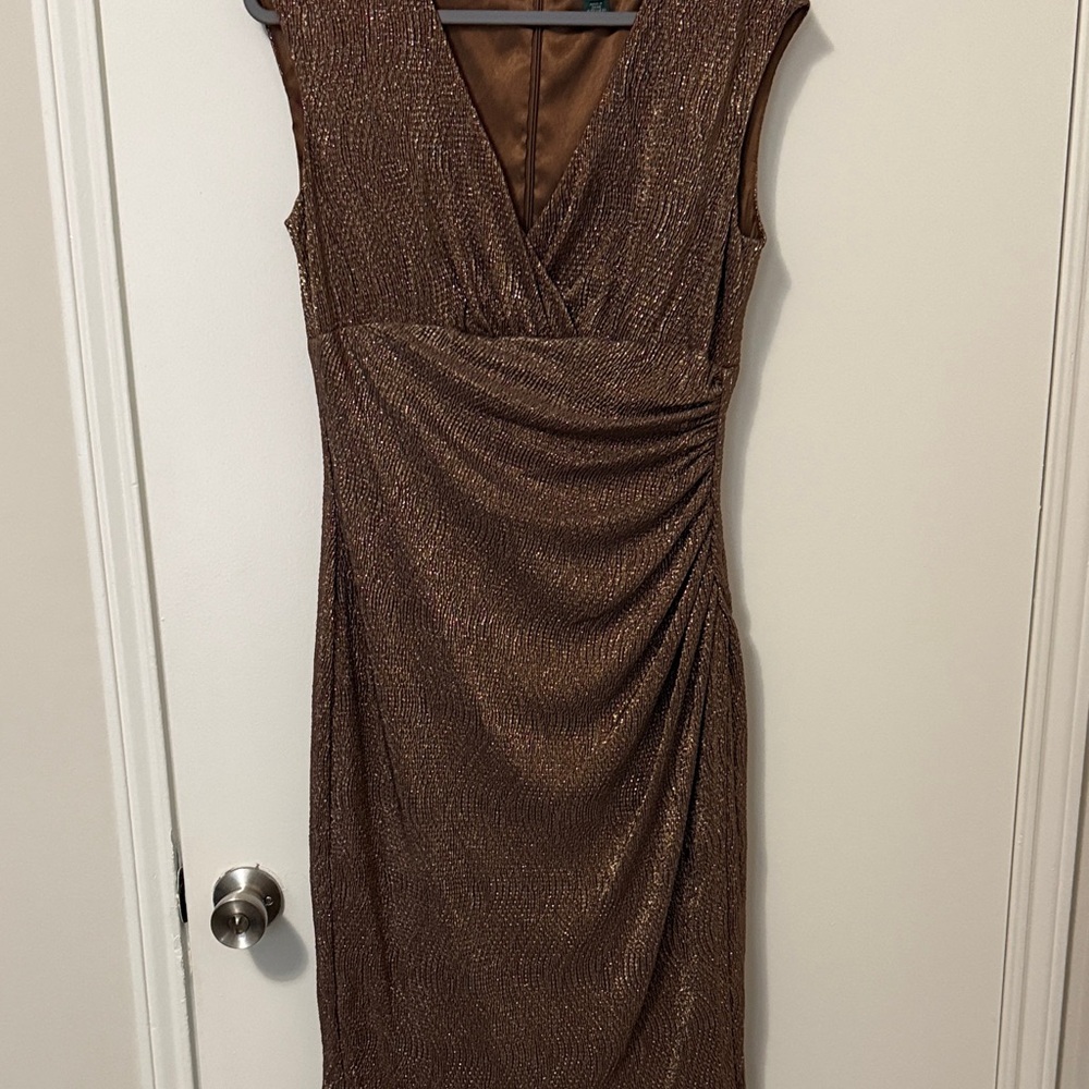 Ralph Lauren Brown Sleeveless Dress